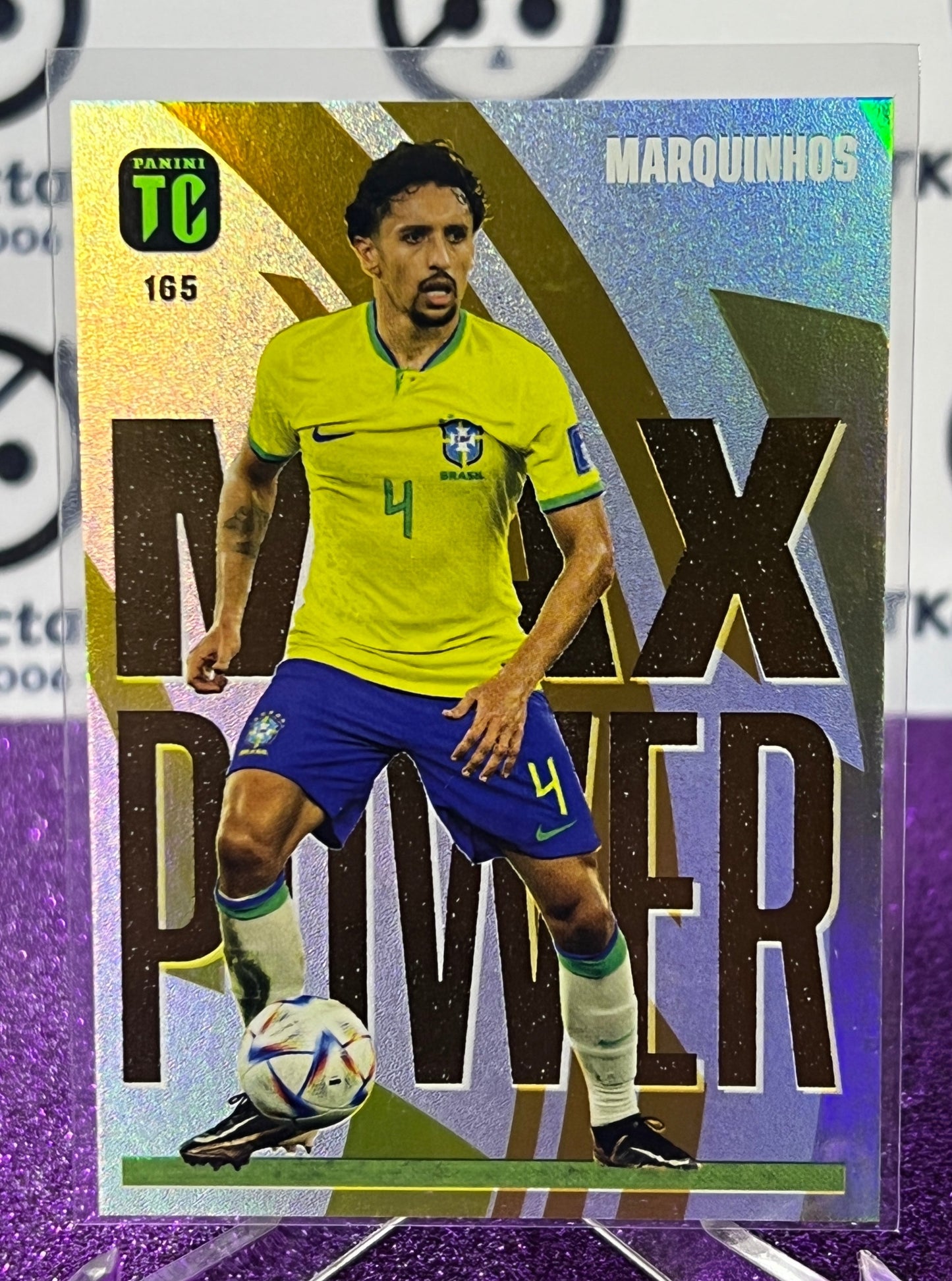 2023 PANINI TOP CLASS MARQUINHOS # 165  MAX POWER  FOOTBALL SOCCER CARD