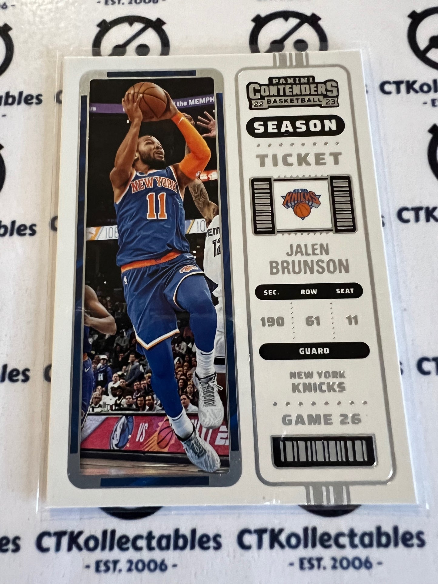 2022-23 NBA Contenders Base # 24 Jalen Brunson Knicks