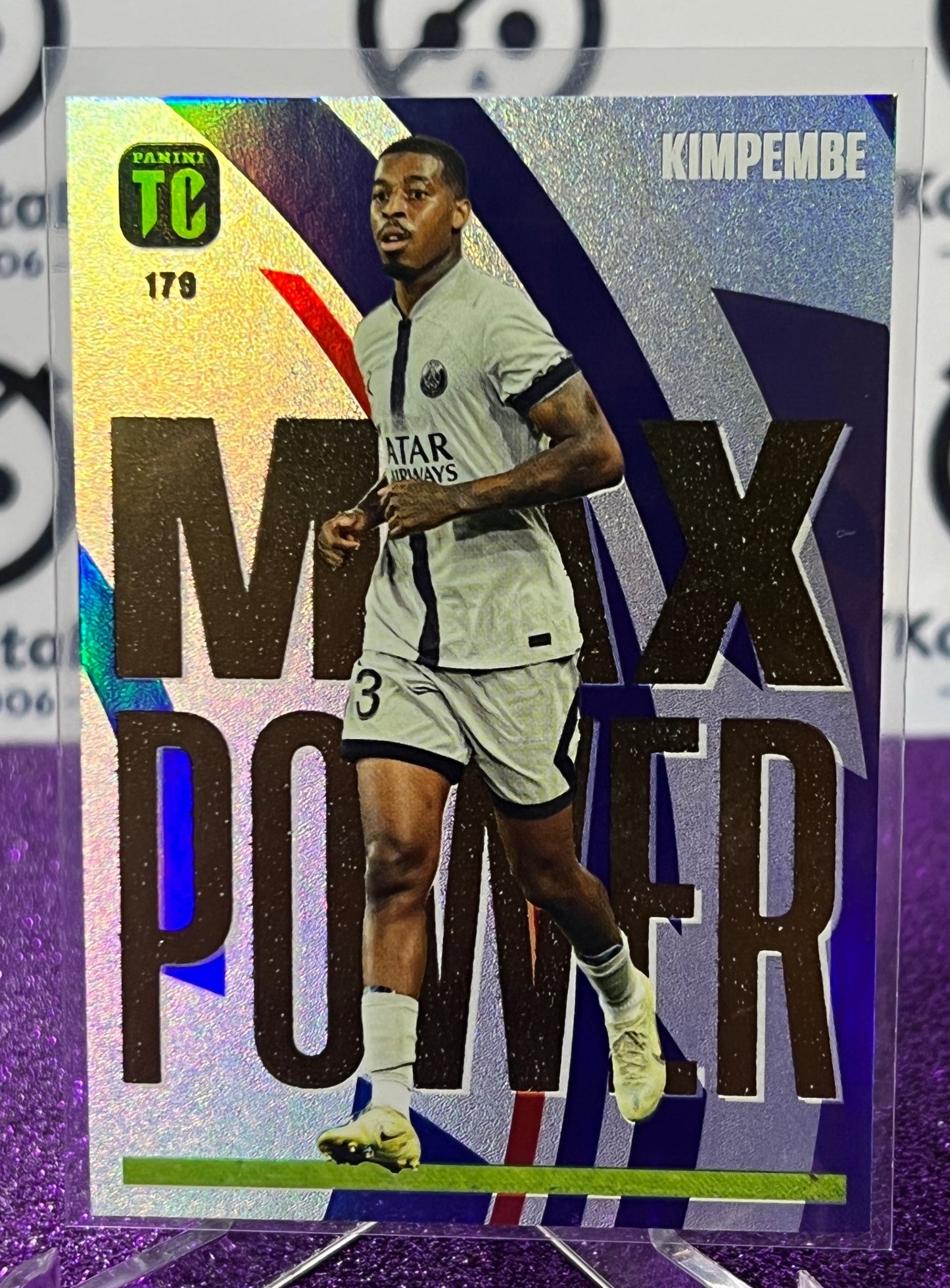 2023 PANINI TOP CLASS PRESNEL KIMPEMBE # 179 MAX POWER  FOOTBALL SOCCER CARD