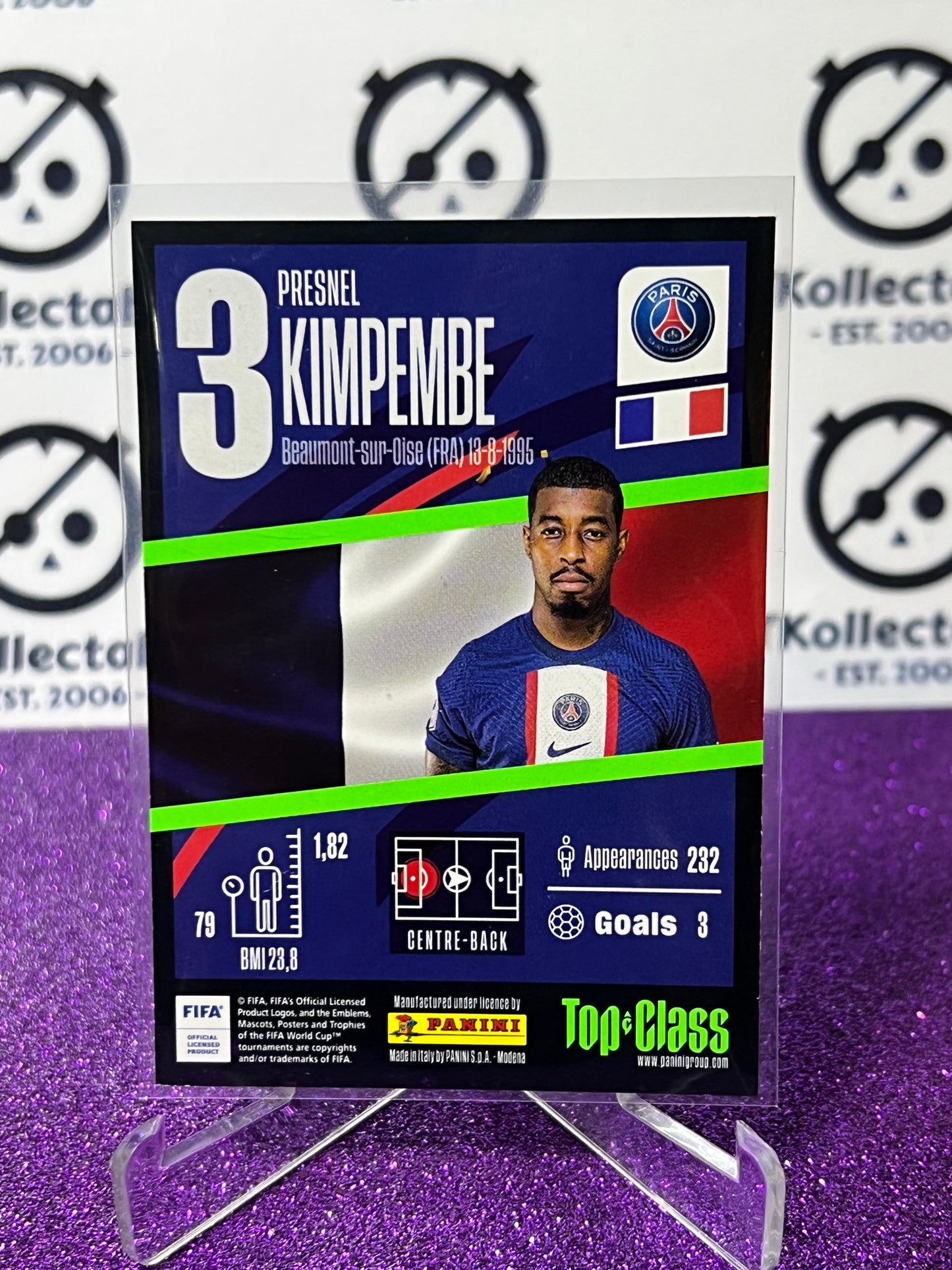 2023 PANINI TOP CLASS PRESNEL KIMPEMBE # 179 MAX POWER  FOOTBALL SOCCER CARD