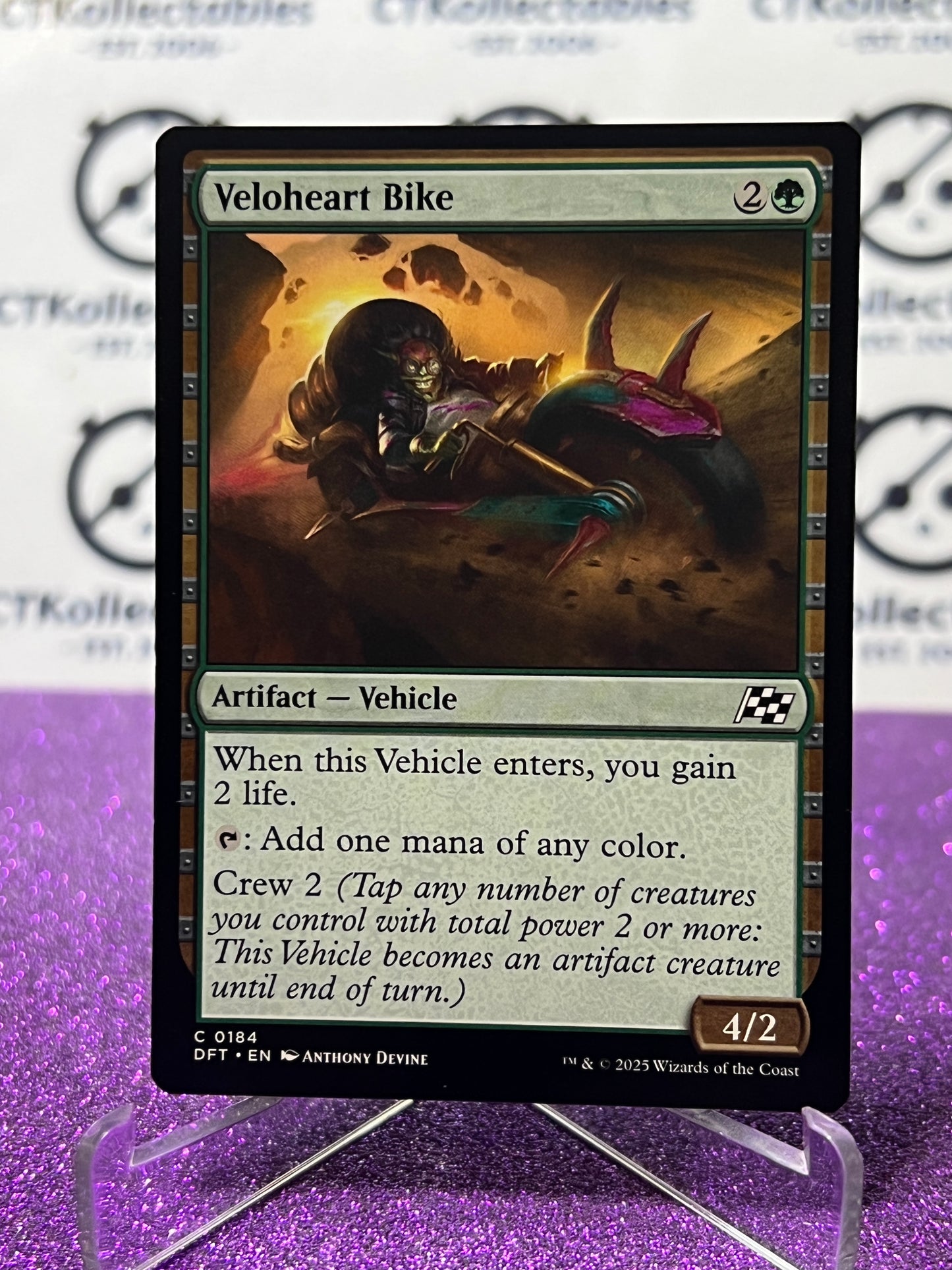 2025 MAGIC THE GATHERING AETHERDRIFT VELOHEART BIKE # C 0184 NON-FOIL ARTIFACT CARD