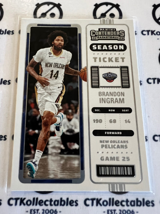 2022-23 NBA Contenders Base #95 Brandon Ingram Pelicans