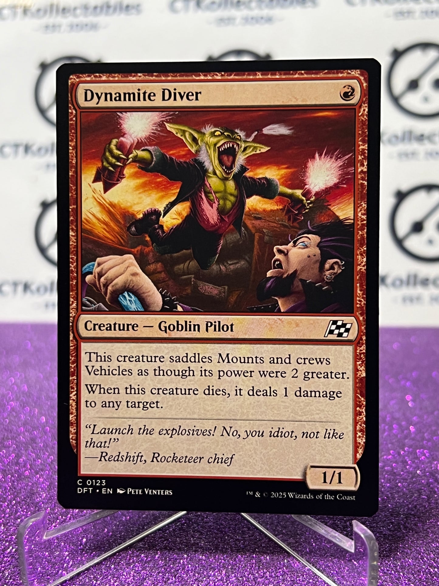 2025 MAGIC THE GATHERING AETHERDRIFT DYNAMITE DIVER # C 0123 NON-FOIL CREATURE CARD