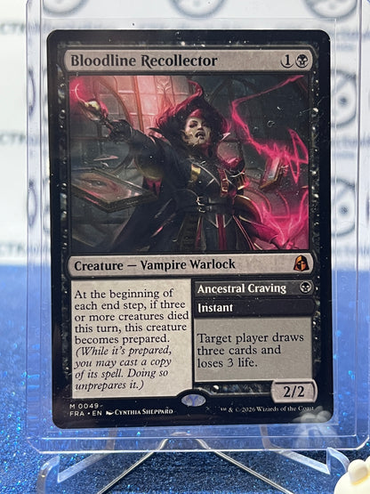 2026 MAGIC THE GATHERING REALITY FRACTURE BLOODLINE RECOLLECTOR # R 0049 MYSTIC NON-FOIL TCG CARD