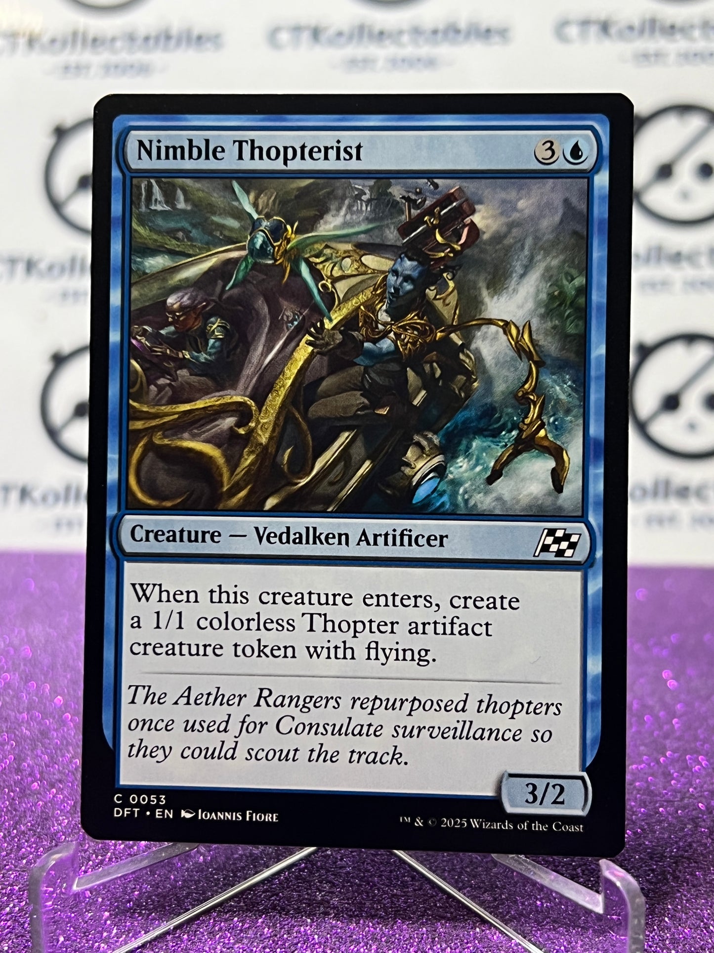 2025 MAGIC THE GATHERING AETHERDRIFT NIMBLE THOPTERIST # C 0053 NON-FOIL CREATURE CARD