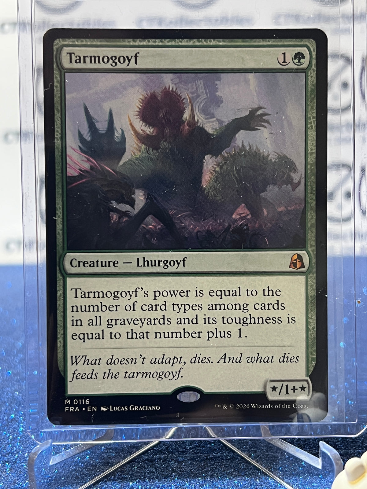 2026 MAGIC THE GATHERING REALITY FRACTURE TARMOGOYF # M 0116 MYSTIC NON-FOIL TCG CARD