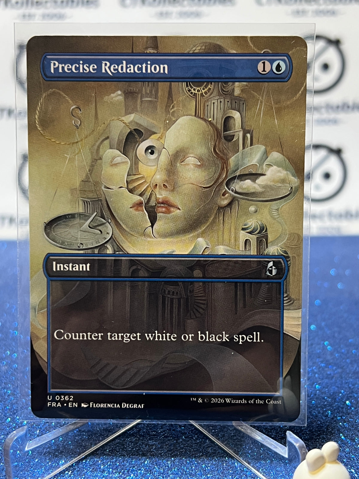 2026 MAGIC THE GATHERING REALITY FRACTURE PRECISE REDACTION # U 0362 BORDERLESS NON-FOIL TCG CARD