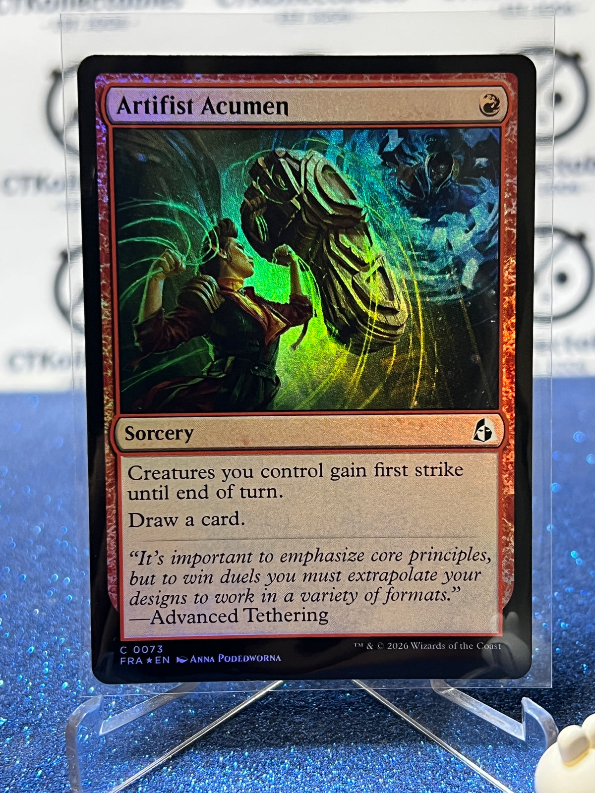 2026 MAGIC THE GATHERING REALITY FRACTURE ARTIFIST ACUMEN # C 0073  FOIL TCG CARD