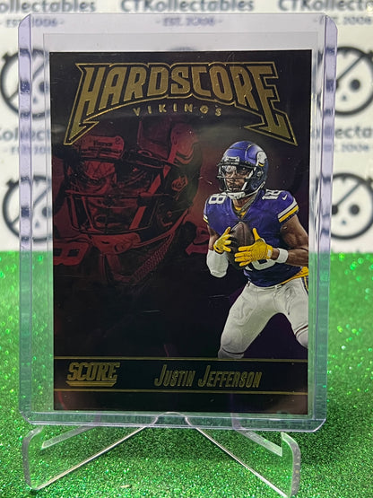 2023 PANINI SCORE JUSTIN JEFFERSON # 17 HARDSCORE NFL MINNESOTA VIKINGS CARD