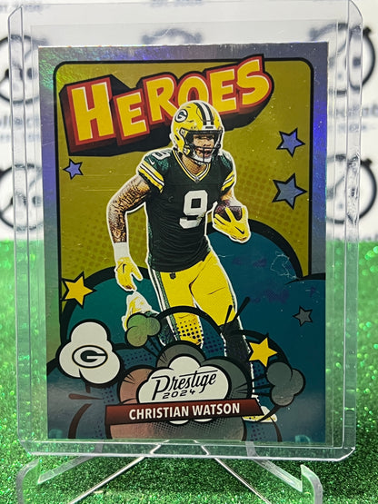 2024 PANINI PRESTIGE CHRISTIAN WATSON # 4 HEROES NFL GREEN BAY PACKERS GRIDIRON CARD