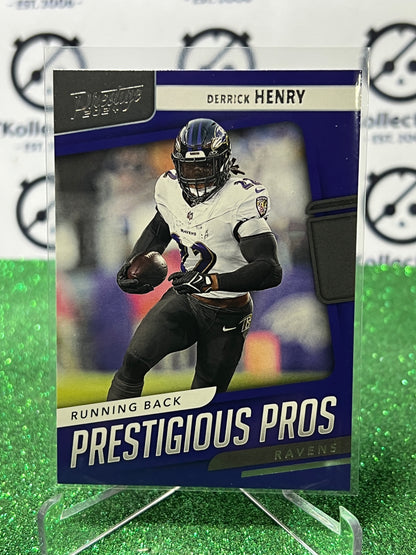 2024 PANINI PRESTIGE DERRICK HENRY # PP-DHY NFL RAVENS GRIDIRON CARD