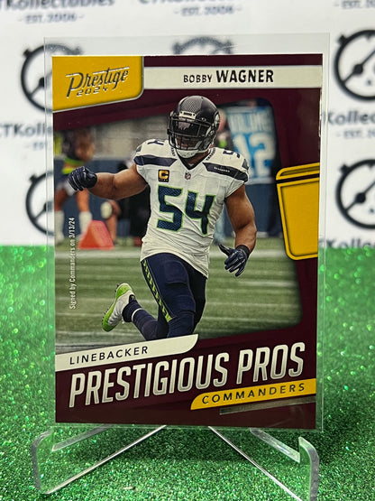 2024 PANINI PRESTIGE BOBBY WAGNER # PP-BWR NFL COMMANDERS GRIDIRON CARD