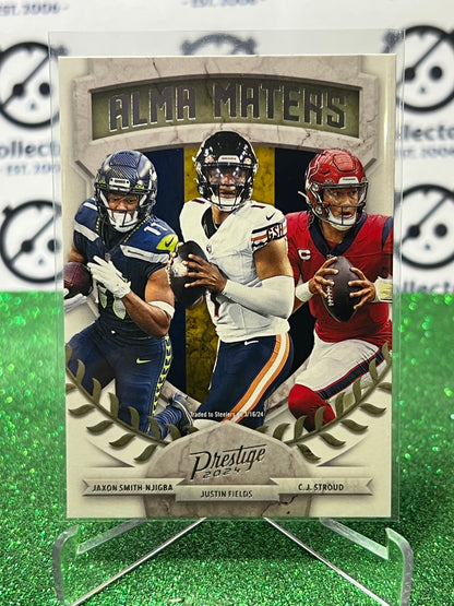 2024 PANINI PRESTIGE ALMA MATERS # 3 SMITH-NJIGBA/FIELDS/STROUD NFL GRIDIRON CARD