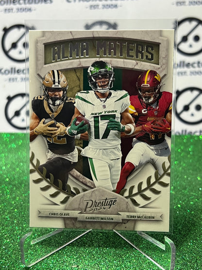 2024 PANINI PRESTIGE ALMA MATERS # 4 OLAVE/WILSON/MCLAURIN NFL GRIDIRON CARD