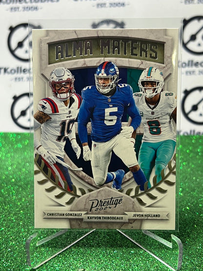 2024 PANINI PRESTIGE ALMA MATERS # 25 GONZALEZ/THIBODEAUX/HOLLAND NFL GRIDIRON CARD