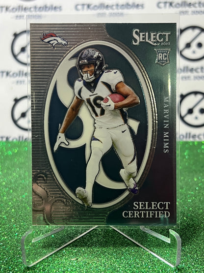 2023 PANINI SELECT MARVIN MIMS # CRO-MMI RC CERTIFIED NFL BRONCOS CARD
