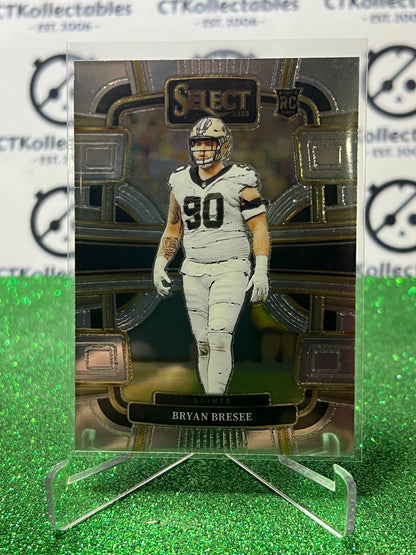 2023 PANINI SELECT BRYAN BRESEE # 72 RC NFL NEW ORLEANS SAINTS CARD
