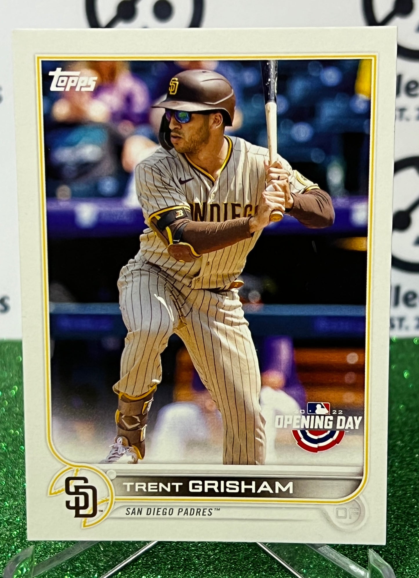 2022 TOPPS OPENING DAY TRENT GRISHAM  # 199 SAN DIEGO PADRES BASEBALL CARD