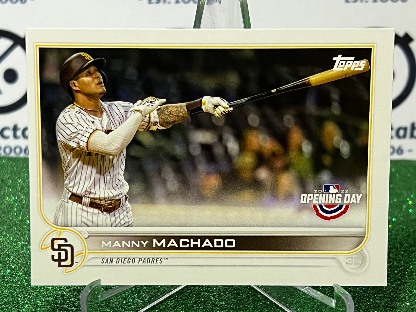 2022 TOPPS OPENING DAY MANNY MACHADO  # 82 SAN DIEGO PADRES BASEBALL CARD