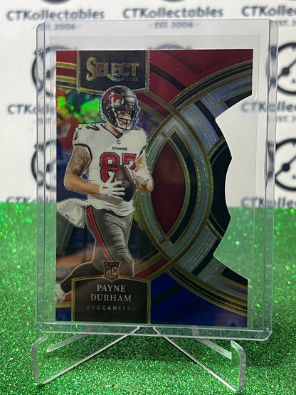 2023 PANINI SELECT PAYNE DURHAM # 155 PRIZM DIE CUT NFL BUCCANEERS CARD