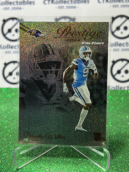 2024 PANINI PRESTIGE DEVONTEZ WALKER # 368 RC GALAXY NFL BALTIMORE RAVENS GRIDIRON CARD