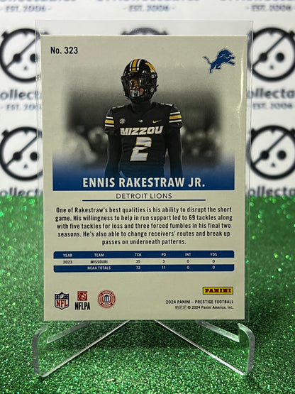 2024 PANINI PRESTIGE ERRIS RAKESTRAW JR. # 323 RC  NFL DETROIT LIONS GRIDIRON CARD