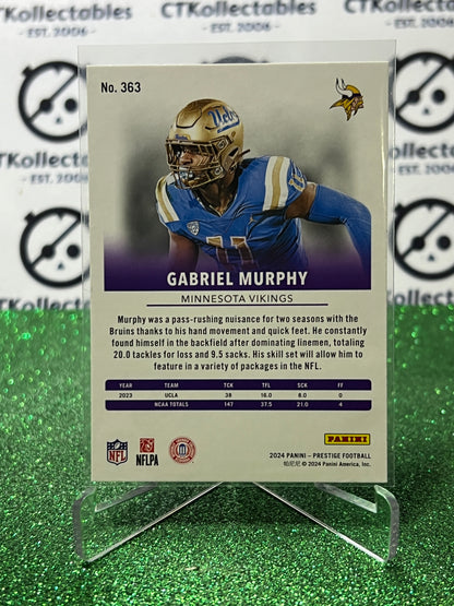 2024 PANINI PRESTIGE GABRIEL MURPHY # 363 RC  NFL MINNESOTA VIKINGS GRIDIRON CARD