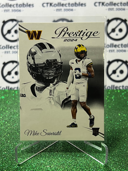 2024 PANINI PRESTIGE MIKE SAINRISTIL # 337 RC  NFL WASHINGTON COMMANDERS GRIDIRON CARD