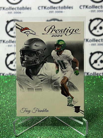 2024 PANINI PRESTIGE TROY FRANKLIN # 328 RC  NFL DENVER BRONCOS GRIDIRON CARD