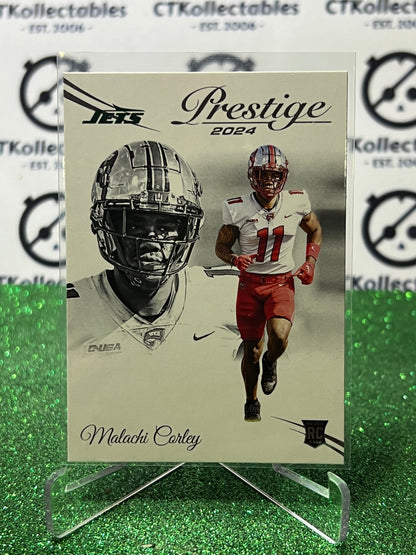 2024 PANINI PRESTIGE MALACHI CORLEY # 355 RC  NFL NEW YORK JETS GRIDIRON CARD