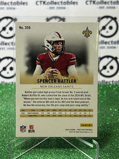 2024 PANINI PRESTIGE SPENCER RATTLER # 359 RC  NFL NEW ORLEANS SAINTS  GRIDIRON CARD