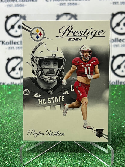 2024 PANINI PRESTIGE PAYTON WILSON # 329 RC  NFL STEELERS GRIDIRON CARD