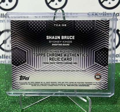 2022-23 TOPPS NBL CHROME SHAUN BRUCE # TCA-SB GREEN RELIC JERSEY # SYDNEY KINGS BASKETBALL CARD