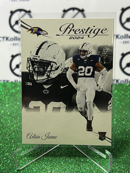 2024 PANINI PRESTIGE ADISA ISAAC # 341 RC  NFL RAVENS GRIDIRON CARD