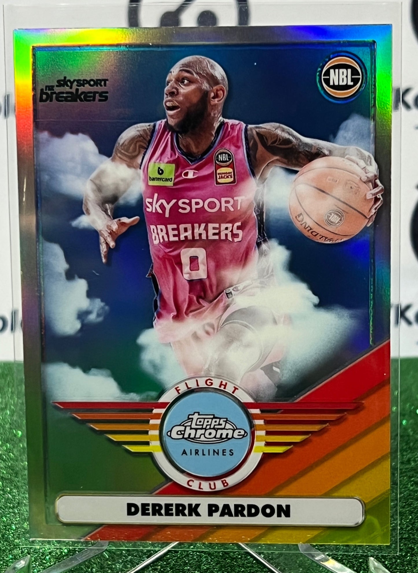 2022-23 TOPPS NBL CHROME DERERK PARDON # FC-9 SILVER NEW ZEALAND BREAKERS BASKETBALL CARD