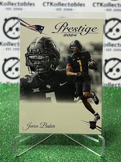 2024 PANINI PRESTIGE JAVON BAKER # 346 RC  NFL PATRIOTS GRIDIRON CARD