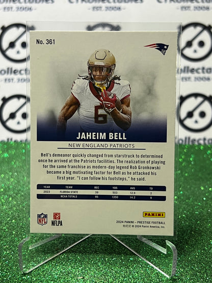 2024 PANINI PRESTIGE JAHEIM BELL # 361 RC  NFL PATRIOTS GRIDIRON CARD