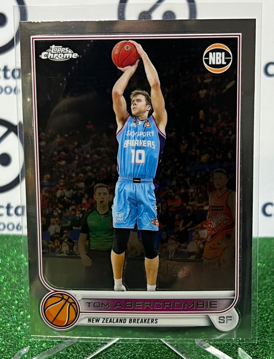 2022-23 TOPPS NBL CHROME TOM ABERCROMBIE # 52 NEW ZEALAND BASKETBALL CARD