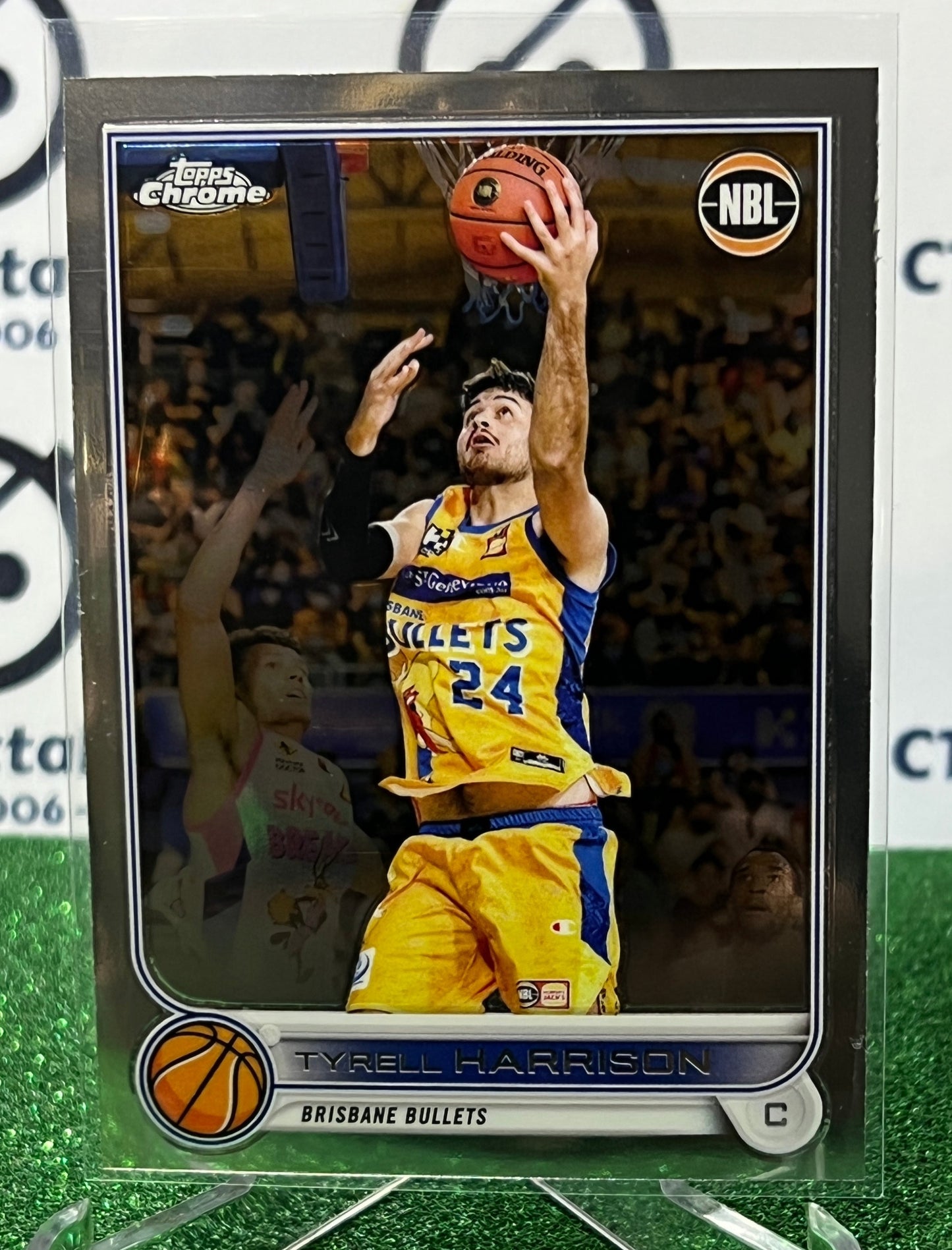 2022-23 TOPPS NBL CHROME TYRELL HARRISON # 15 BRISBANE BULLETS BASKETBALL CARD