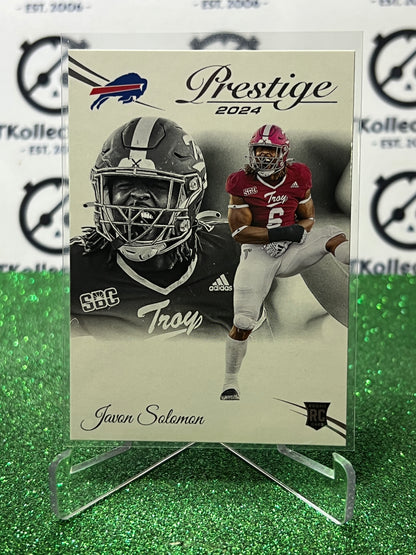 2024 PANINI PRESTIGE JAVON SOLOMON  # 376 RC NFL BUFFALO BILLS GRIDIRON CARD