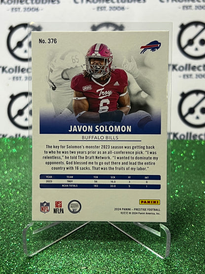 2024 PANINI PRESTIGE JAVON SOLOMON  # 376 RC NFL BUFFALO BILLS GRIDIRON CARD