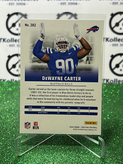 2024 PANINI PRESTIGE DEWAYNE CARTER  # 382 RC NFL BUFFALO BILLS GRIDIRON CARD