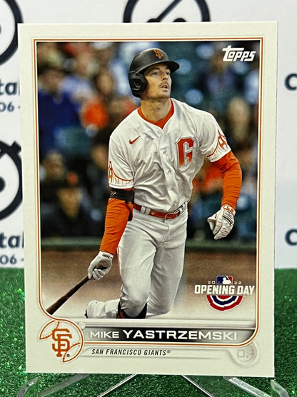 2022 TOPPS OPENING DAY MIKE YASTRZEMSKI # 86 SAN FRANCISCO GIANTS BASEBALL