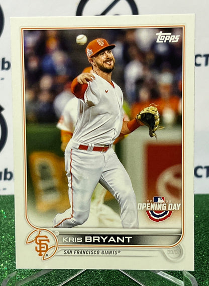 2022 TOPPS OPENING DAY KRIS BRYANT # 10 SAN FRANCISCO GIANTS BASEBALL