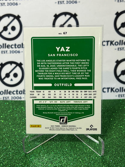 2021 PANINI DONRUSS YAZ # 67 BLUE FOIL SAN FRANCISCO GIANTS BASEBALL