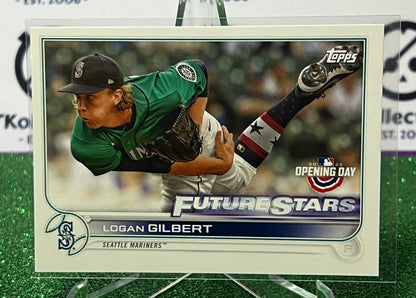 2022 TOPPS OPENING DAY LOGAN GILBERT # 17 FUTURE STARS SEATTLE MARINERS BASEBALL CARD