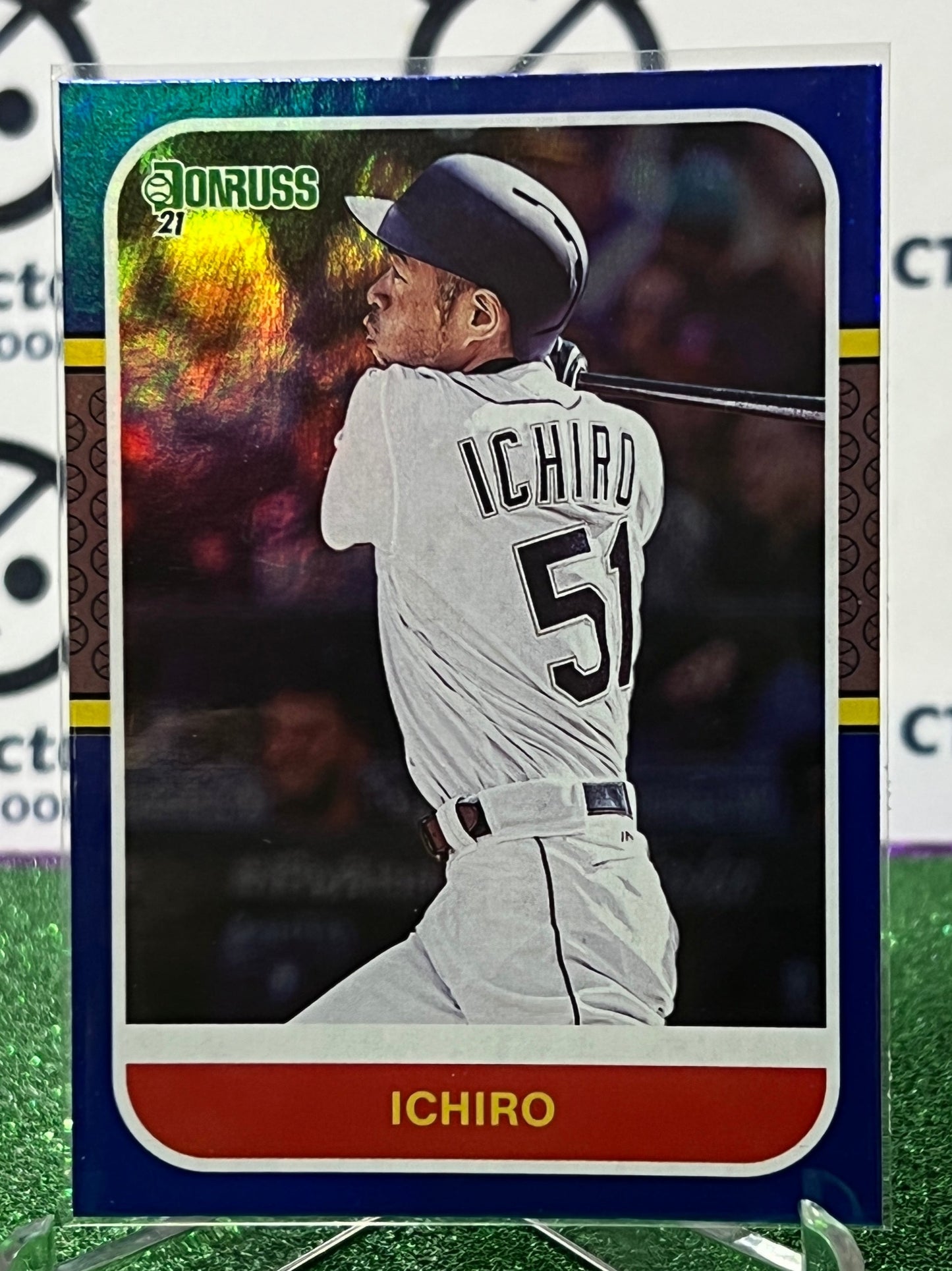 2021 PANINI DONRUSS ICHIRO # 244 RETRO BLUE SEATTLE MARINERS BASEBALL CARD