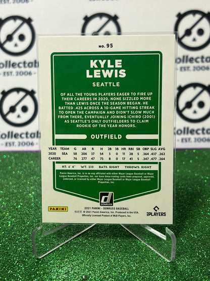 2021 PANINI DONRUSS KYLE LEWIS # 95  SEATTLE MARINERS BASEBALL CARD
