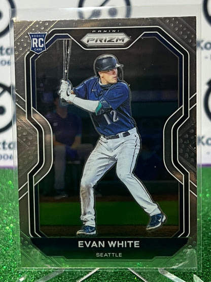 2021 PANINI PRIZM EVAN WHITE # 89 ROOKIE SEATTLE MARINERS BASEBALL CARD