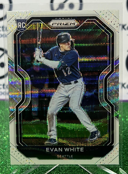 2021 PANINI PRIZM EVAN WHITE # 89 ROOKIE WHITE PRIZM SEATTLE MARINERS BASEBALL CARD
